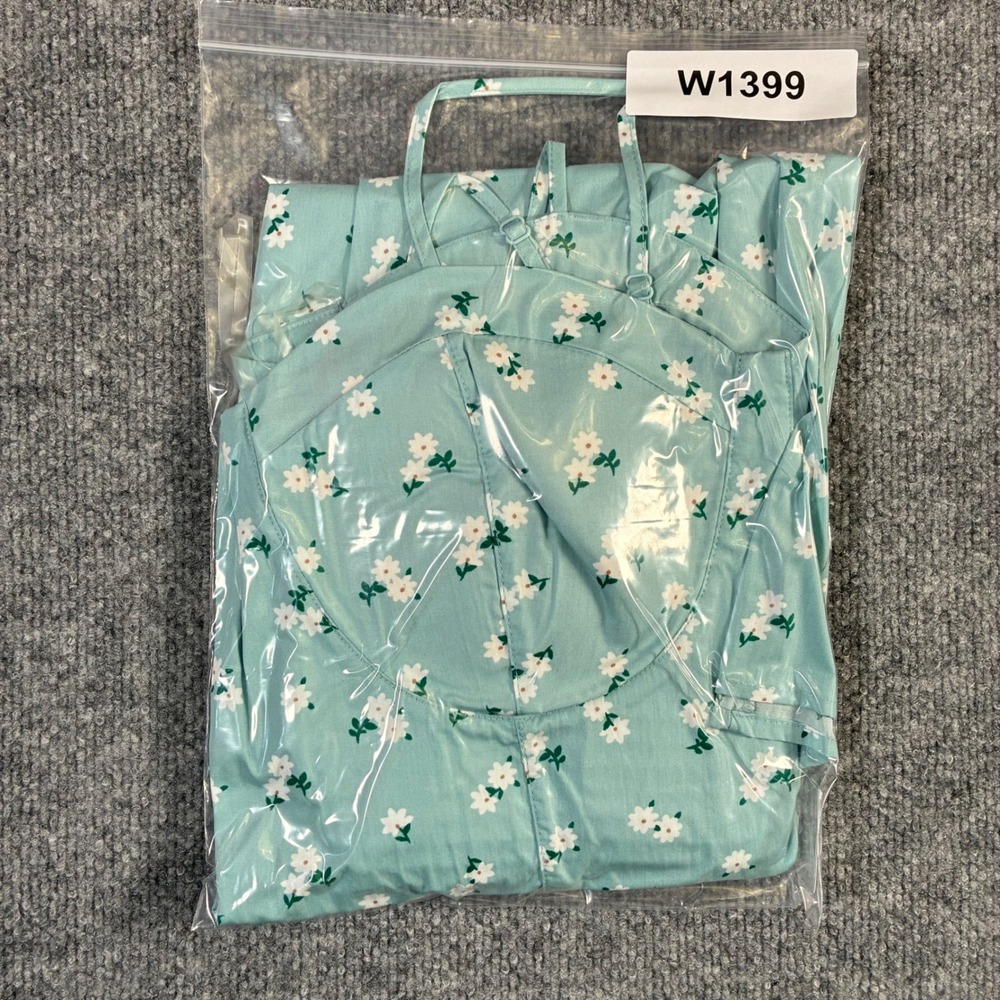 No Boundaries Floral Mini Dress Womens XXXL 21 Teal Haze Sweetheart NEW NWT - Picture 9 of 9
